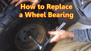 How to Replace Front Wheel Bearings Chinese Quad Bike