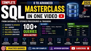 SQL Interview Preparation + Full Course | SQL Server Complete Guide