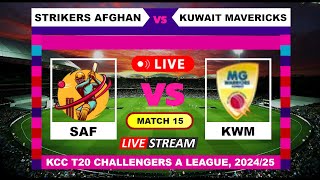 T20 Live - Strikers Afghan vs Kuwait Mavericks Live Cricket Score \u0026 Commentary