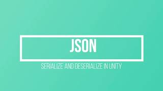 Serialize & Deserialize JSON format in Unity
