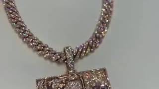 K trap - fully loaded iced out diamond mouse trap chain