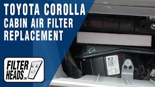 How to Replace Cabin Air Filter 2012 Toyota Corolla | AQ1102