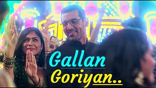 Gallan Goriyan (Full Song) Dhvani Bhanushali, Taz | John Abraham, Mrunal Thakur|Bhushan Kumar|Lyrics