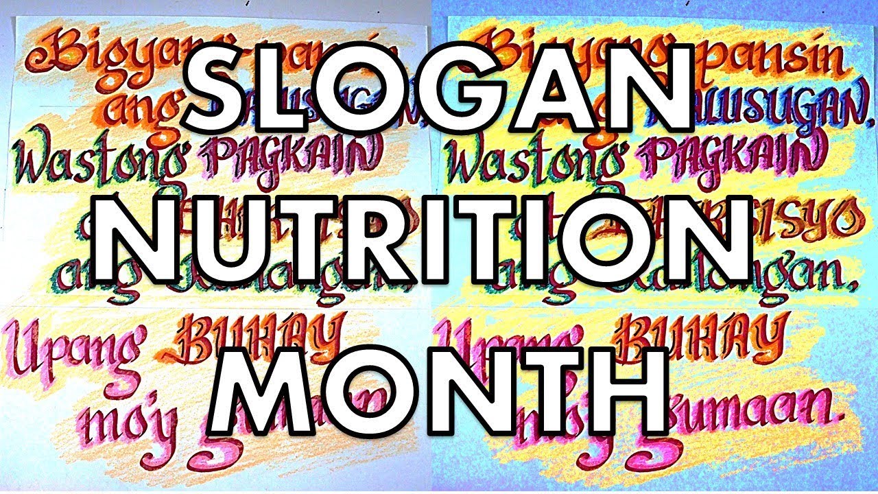 Slogan 2019 Nutrition Month Tagalog Gambaran