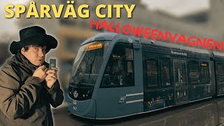 Halloween-spårvagn på Spårväg City