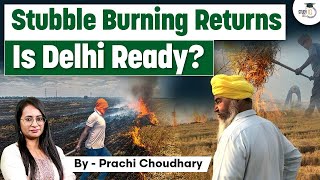 Stubble burning: A Big problem for Delhi, Punjab | UPSC GS 3
