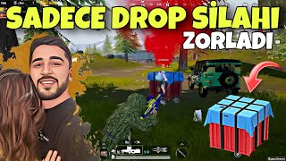 SADECE DROP SİLAHLARIYLA OYNADIK, ÇOK ZOR YERDEN KURTULDUK! -PUBG MOBİLE