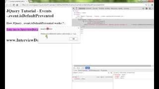 JQUERY EVENT ISDEFAULTPREVENTED METHOD DEMO