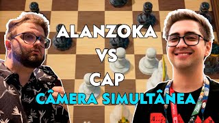 Alanzoka VS Cap no xadrez - câmera simultânea