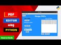 Creating a PDF Editor App using Python and Tkinter Library | Split, Merge, and Rotate