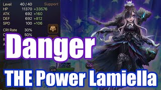 The Power Lamiella, She destroys everything, her skill2 is too dangerous😉😉😉【Summoners War RTA】