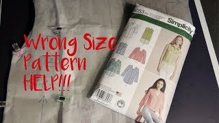 What to do When You've Bought The Wrong Size Pattern