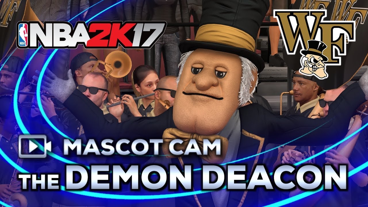 NBA2K17 Mascot Cam | The Demon Deacon (Wake Forest University) - YouTube