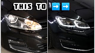 Golf mk7 upgrade headlight to mk7.5 facelift