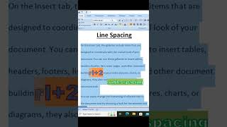 Line Spacing in Ms Word 🖱🖱💻💻👇| best Ms Word Tips #facts