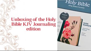 New Bible unboxing| Holy KJV journaling bible|  #biblejournal