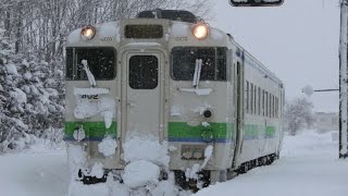 下徳富→於札内 キハ40 402 JR北海道 札沼線 5428D [学園都市線] [400番代]