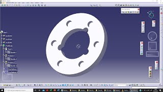 Catia v5 025: Circular Pattern.