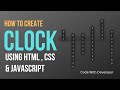 Animated Clock Using HTML CSS & JavaScript || Code With Developer