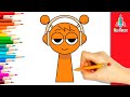 How to draw OREN incredibox sprunki