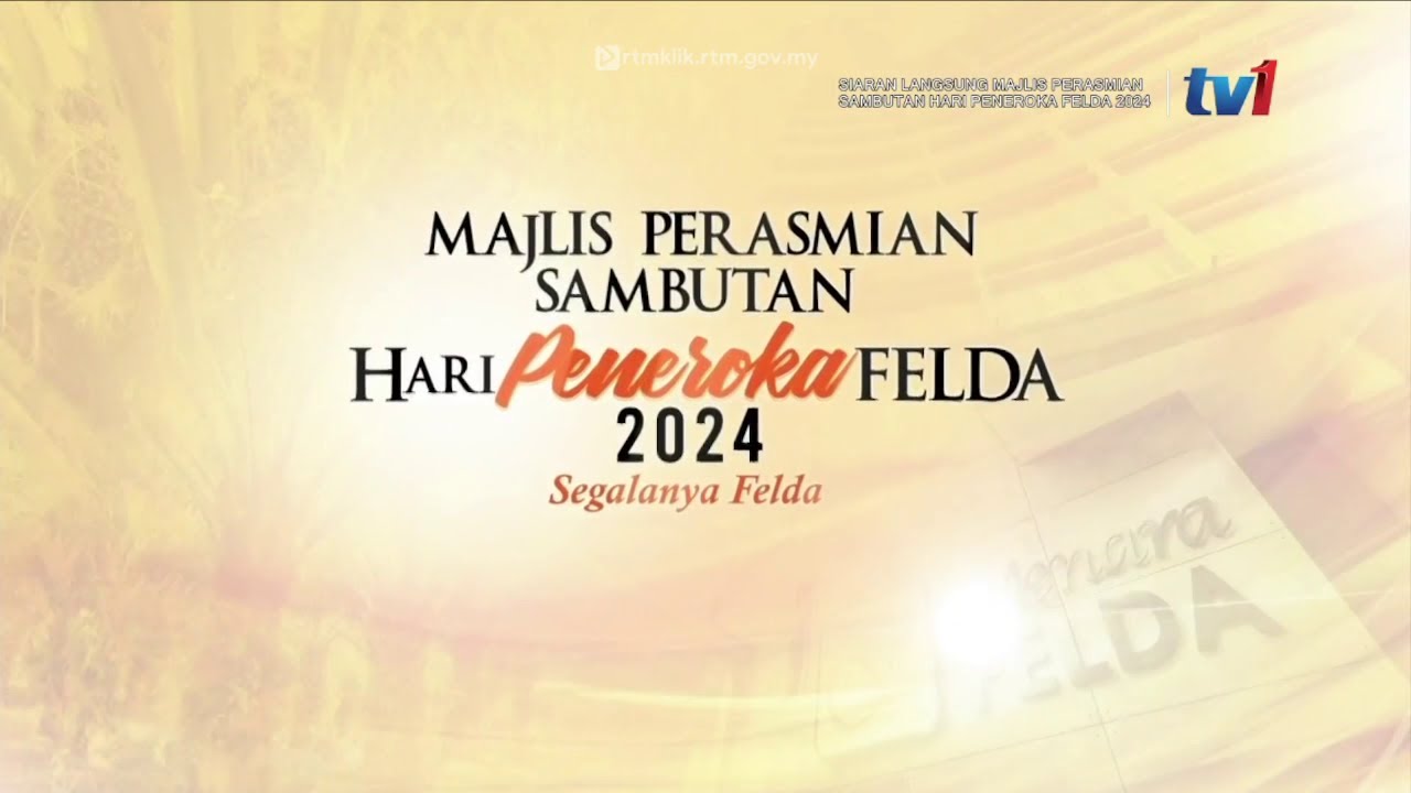 14 JULAI 2024 - SIARAN LANGSUNG MAJLIS PERASMIAN SAMBUTAN HARI PENEROKA ...