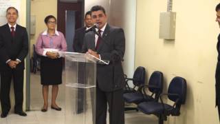 Discurso de Dr. Silano Barros durante inauguração da clínica-escola UFPE