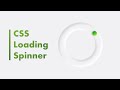 Css loading spinner tutorial | creative loading animation | Html & Css only | source code