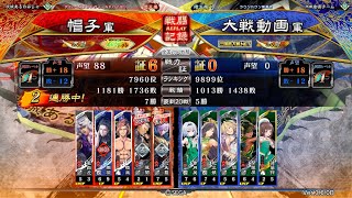 三国志大戦 2021/08/14 全国対戦 Ver3.6.0B 女破戦法