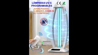 lampara uvc de la salud que mata coronavirus con luz ultra violeta