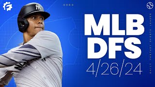MLB DFS Picks & Strategy for DraftKings & FanDuel (4/26/24)