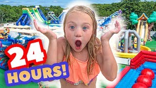 WE TURNED OUR BACKYARD INTO A REAL WATERPARK FOR 24 HOURS