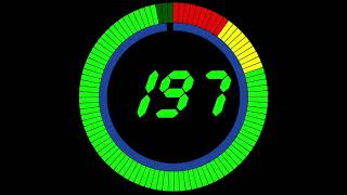 circle 200 second timer countdown alarm🔔
