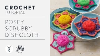 Crochet a Dishcloth: Posey Scrubby