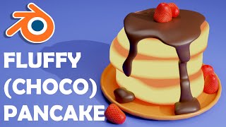 CHOCO STRAWBERRY PANCAKE - BLENDER MODELING 002