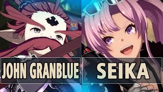 GBVSR:🔥John Granblue (Anre) Vs Seika (Zeta)🔥| High Level Gameplay.