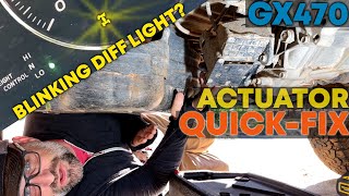 GX470 Blinking Center Diff Lock Light Quick Fix! :: Actuator