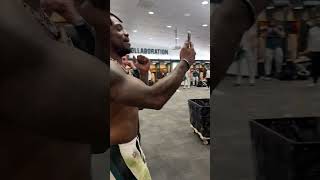 Join the Eagles Locker Room Following Divisional Round DUB!! #shorts