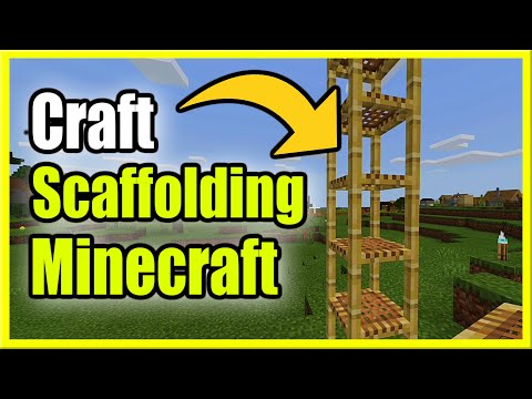 How to make scaffolding in Minecraft