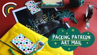 PACKING PATREON ART MAIL