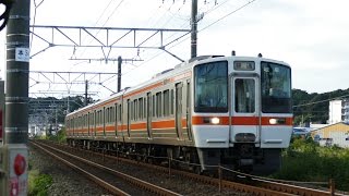 2016/10/10 JR東海 普電311系 211系 313系 大谷川踏切