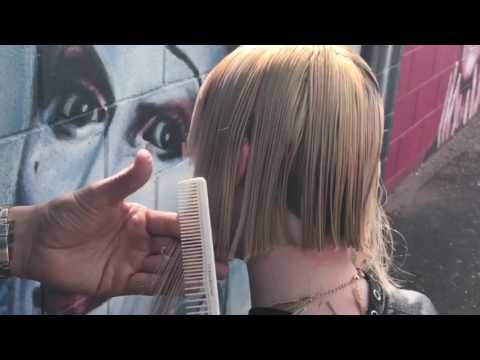 How to cut a short bob with fringe How to cut a short bob with fringe
