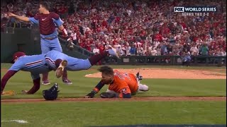 Yuli Gurriel INJURY in Rundown | 2022 MLB World Series Astros vs Phillies