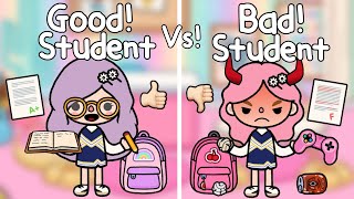 Good Student Vs Bad Student! 🤔📚💕| Toca Life World 🌎 นักเรียนที่ดี Vs นักเรียนที่ไม่ดี | Toca Boca