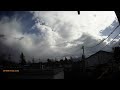 beautiful convective rain showers time lapse