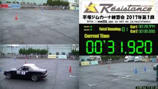 Ｒ.Ｔ.レジスタンス ジムカーナ練習会2017 vol.1 PM 2017.02.05