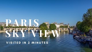 Paris drone : how visit Paris city France in 2 minutes ? Covid-19