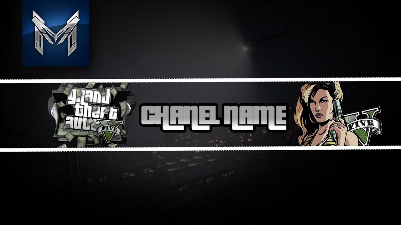 GTA 5 Banner Template | Free Dowland | Photoshop CS6 - YouTube