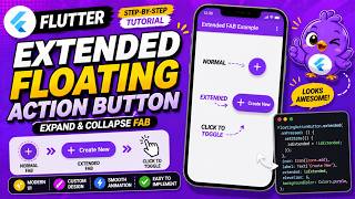 💥 FLUTTER ANDROID ~ 💥 EXTENDED FLOATING ACTION BUTTON ~ 💥 TUTORIAL