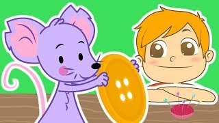 DEBAJO DE UN BOTÓN 🐭💜 Canción de cuna infantil | Dibujos Animados