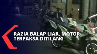 Tertibkan Aksi Balap Liar, Puluhan Motor Terpaksa Ditilang